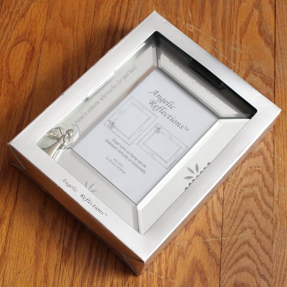 Angelic Reflections Mirrored Glass Picture Frame - Picture 2 of 10